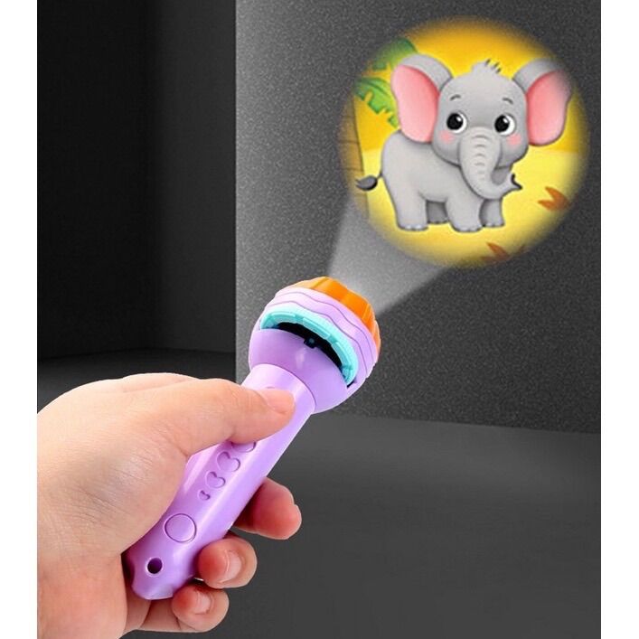 Đèn pin chiếu ảnh 24 hình cho bé