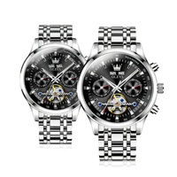 OLEVS | Đồng Hồ Cơ Tự Động Nam Đa Chức Năng Skeleton
