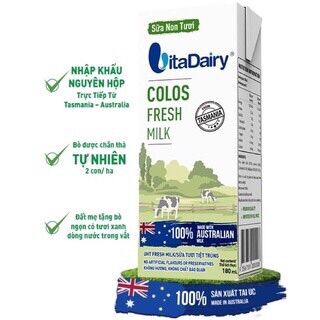 Thùng 24 hộp sữa non tươi Vitadairy 180ml