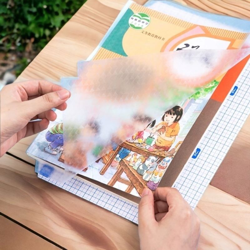 Set 40 tờ bọc sách vở cho bé 43cm x 30cm ( tặng kèm nhãn vở )