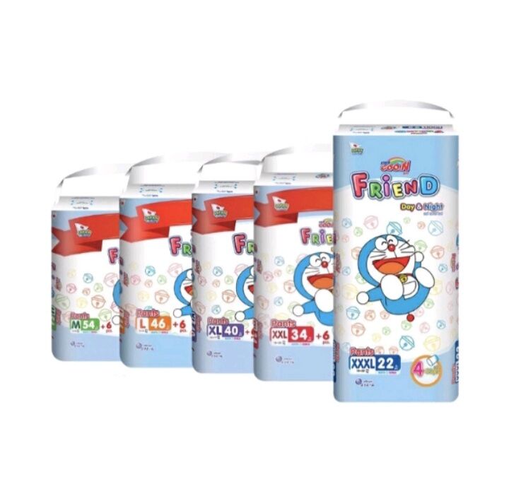 Tã quần goon friend mẫu mới m54, l46, xl40, xxl34 chính hãng