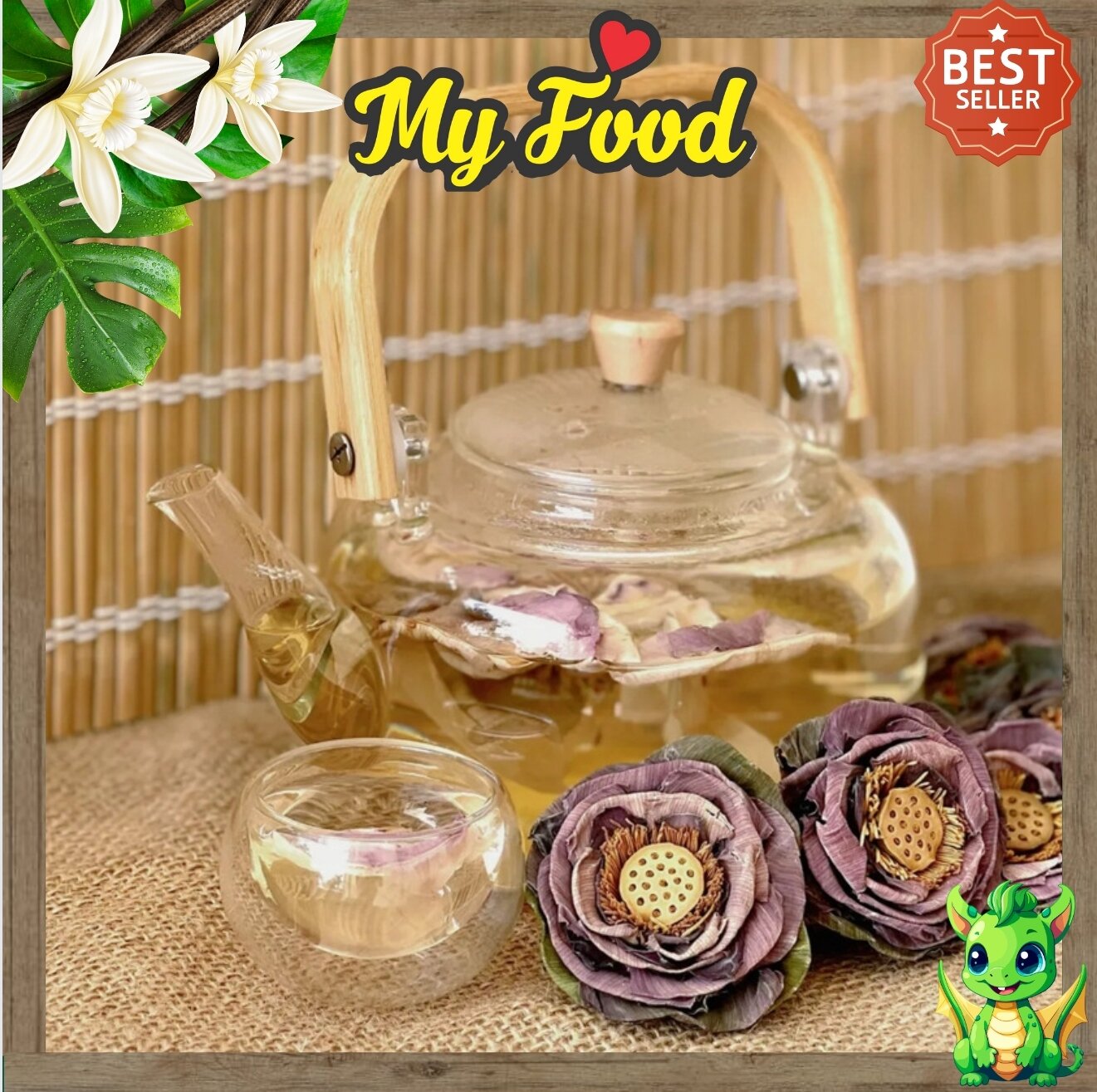 Cold-Dryed Lotus Tea with Whole Flowers