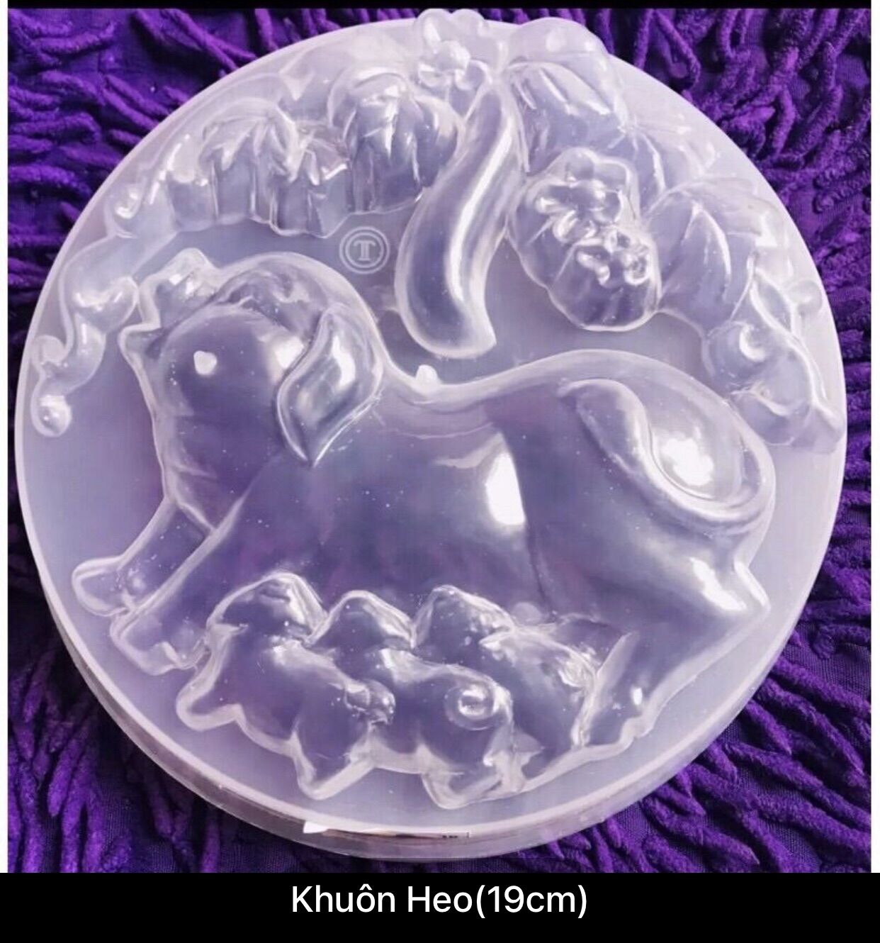 Khuôn hình Heo làm bánh, Rau câu Lớn (19 x 4cm)