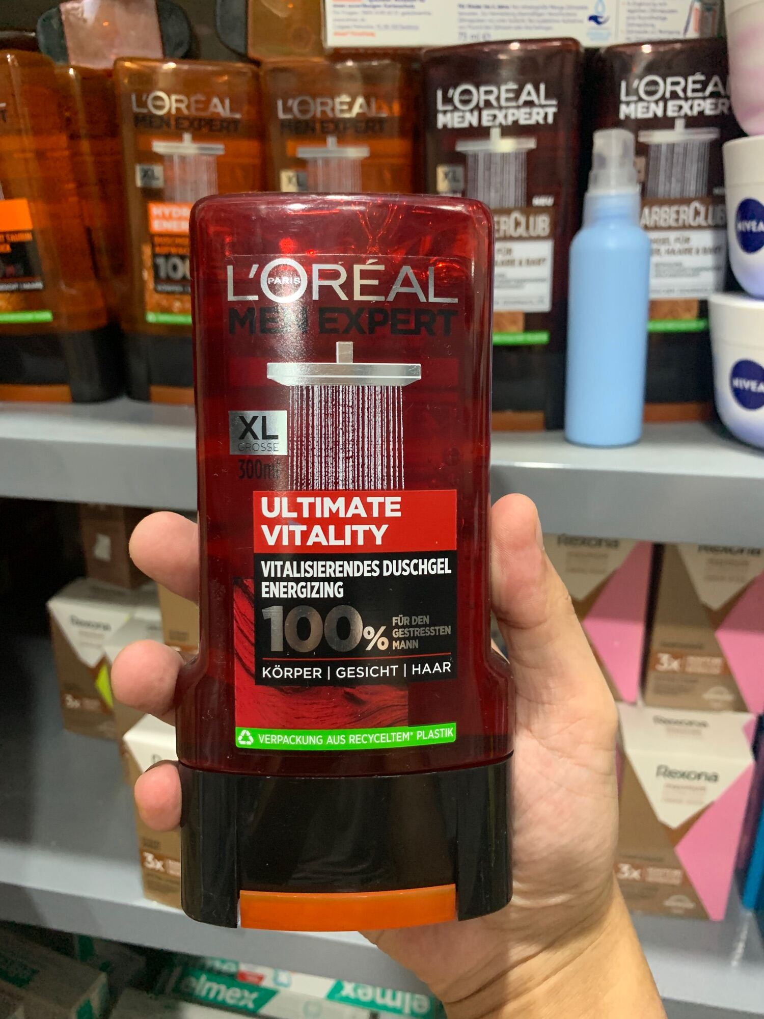 SỮA TẮM GỘI CHO NAM LOREAL MEN EXPERT 300ML HÀNG ĐỨC