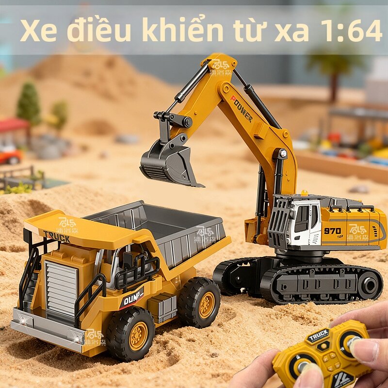 YUNITONGLE | Đồ chơi xe nâng bằng hợp kim điều khiển từ xa cỡ nhỏ