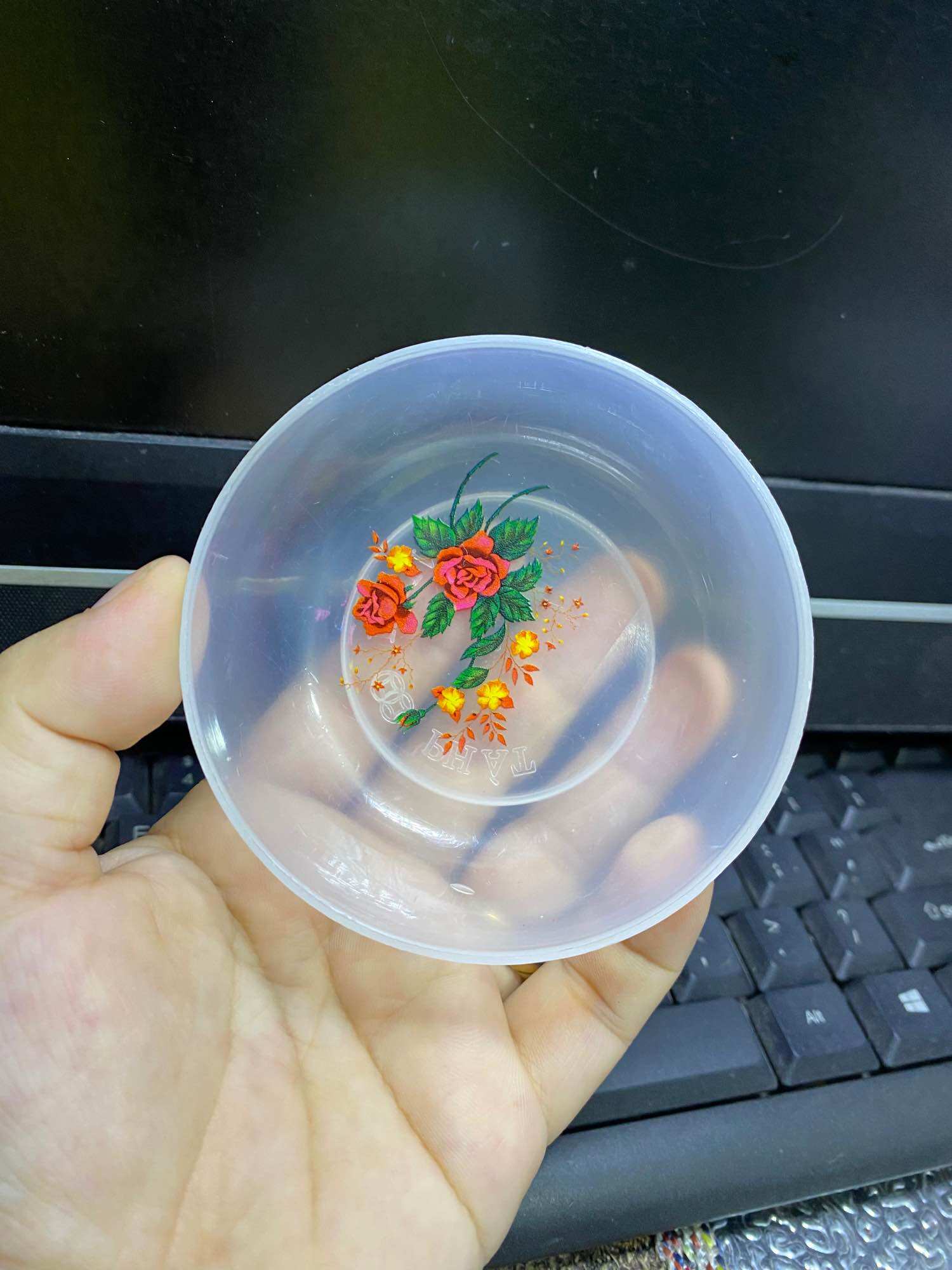 Set 10 Cái Chén Đựng Nước CHẤM, Nhựa Dẻo (rộng 8 cm,hình thật)