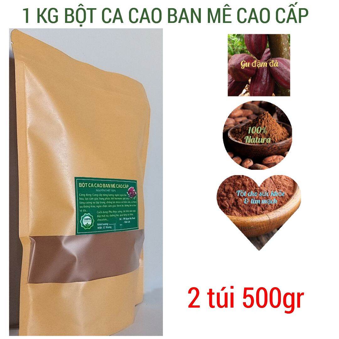 bột CA CAO NGUYÊN CHẤT CAO CẤP từ bột cacao Đắk Lắk nguyên chất 100% đặc