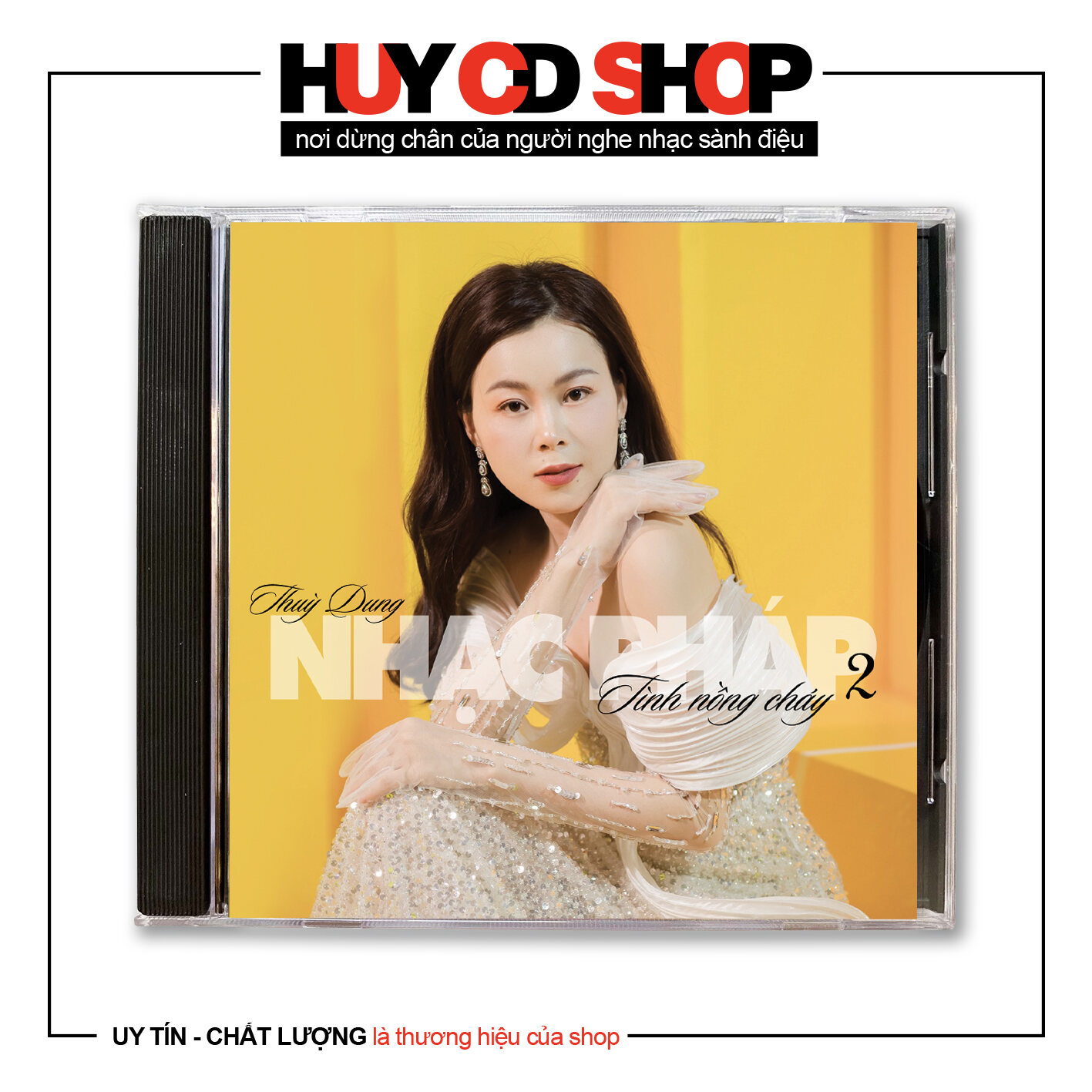 Đĩa CD Thuỳ Dung Hát nhạc Pháp 2 Nhạc vàng trữ tình Bolero Đĩa lòng Trắng Chất Lượng cao Âm Thanh chuẩn HUY CD SHOP