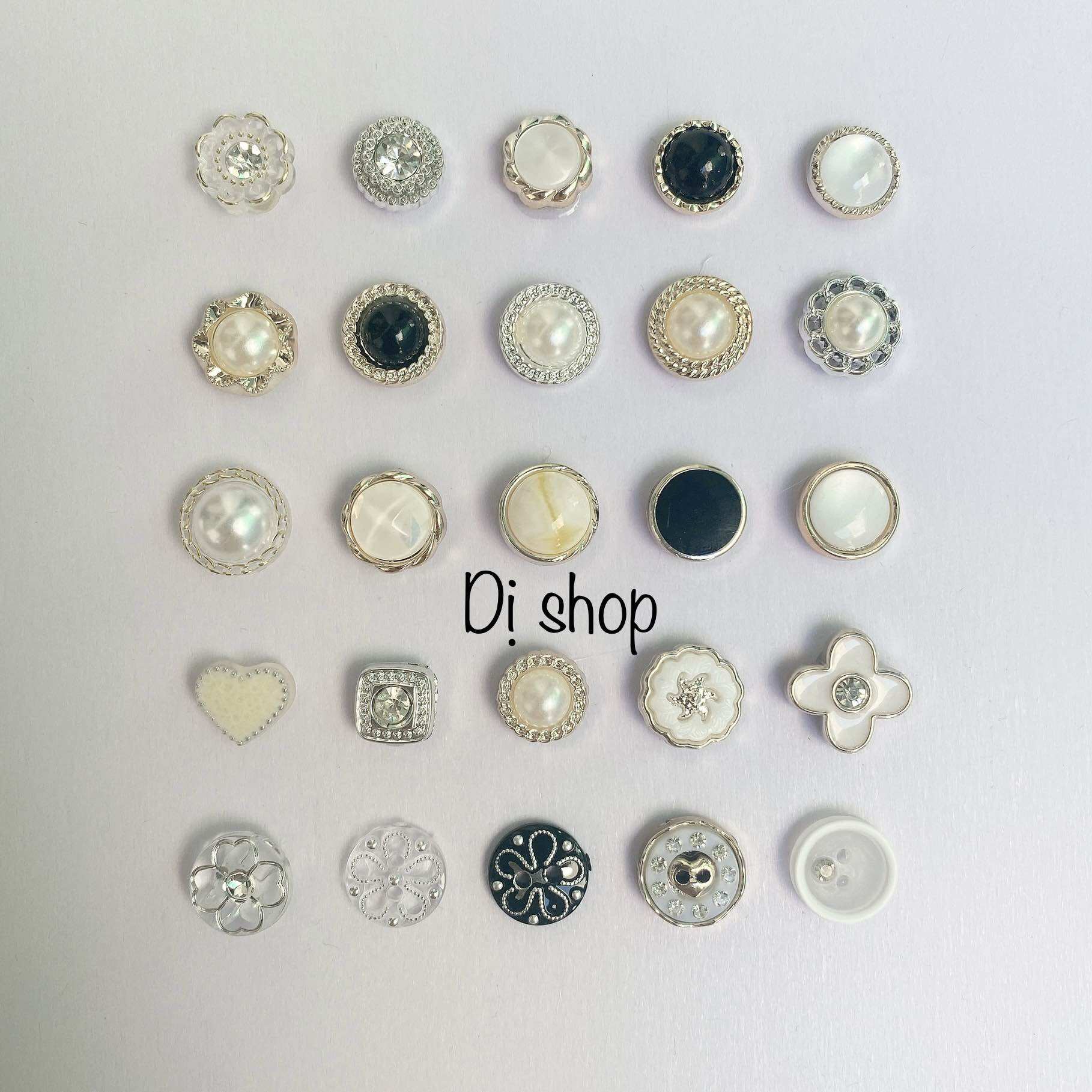 Set 10 nút sơ mi chất nhựa xịn