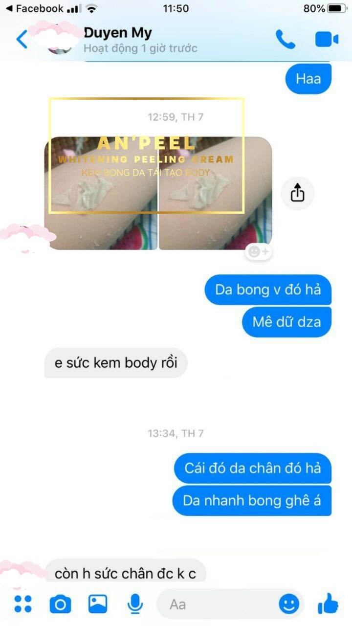 KEM BONG DA TÁI TẠO BODY AN'PEEL