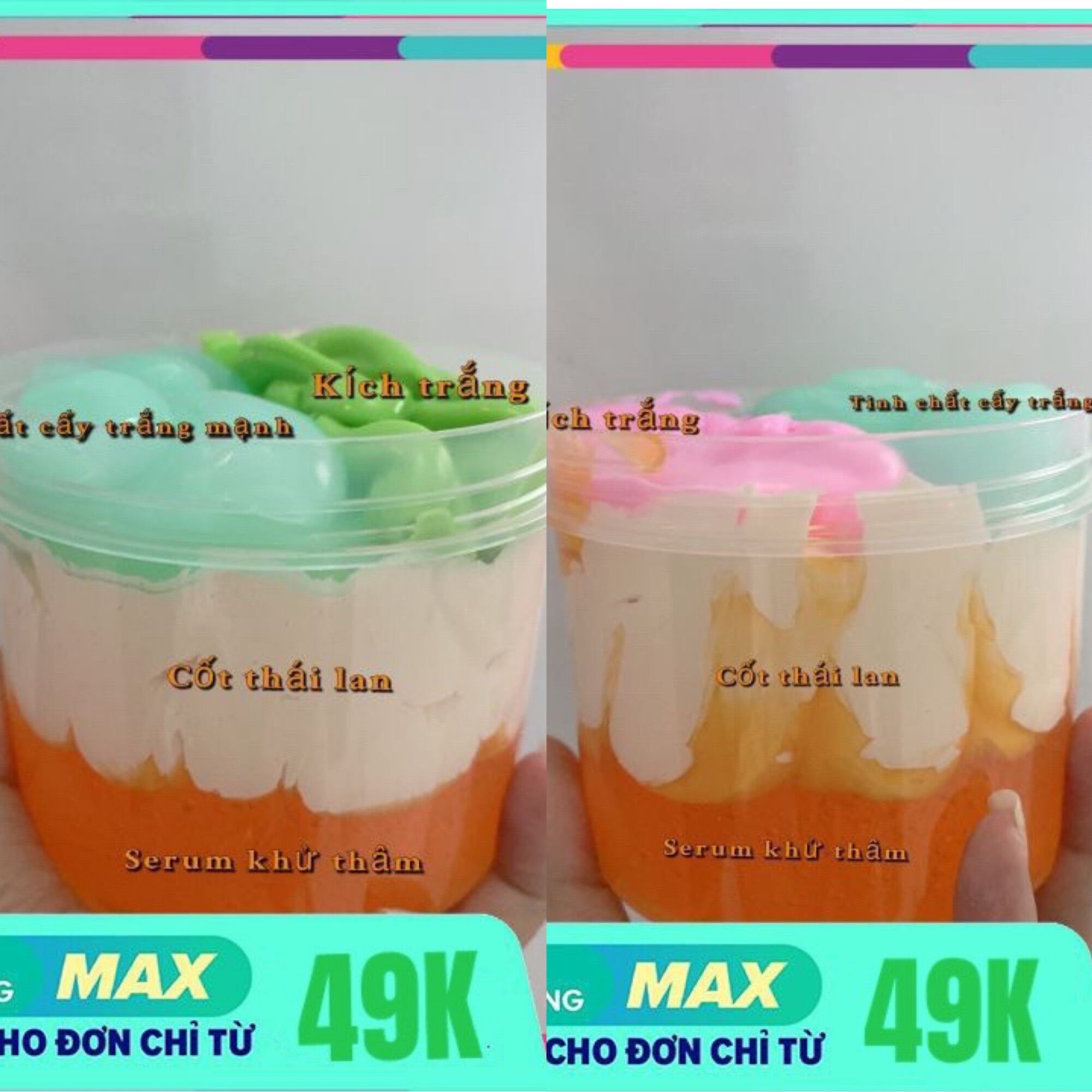 Kem Cốt Ủ Body Thai Lan Siêu Trắng Mạnh 4 Tầng (1Kg)