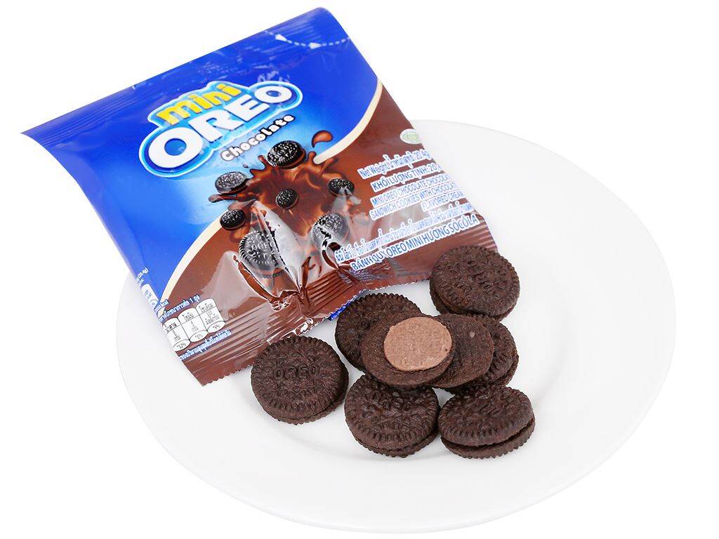 Bánh quy kem socola Oreo Mini gói 20.4g