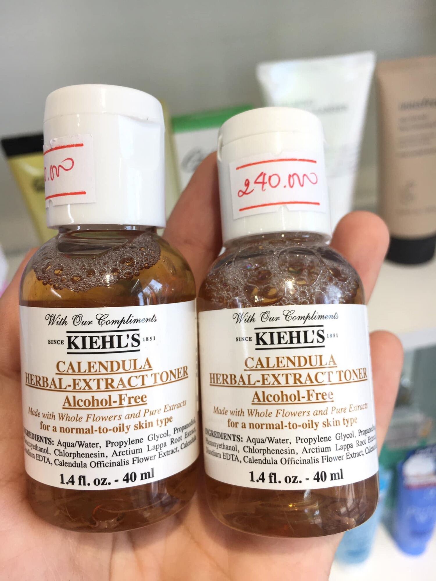 Toner Hoa Cúc Kiehls Fullsize Đủ Bill