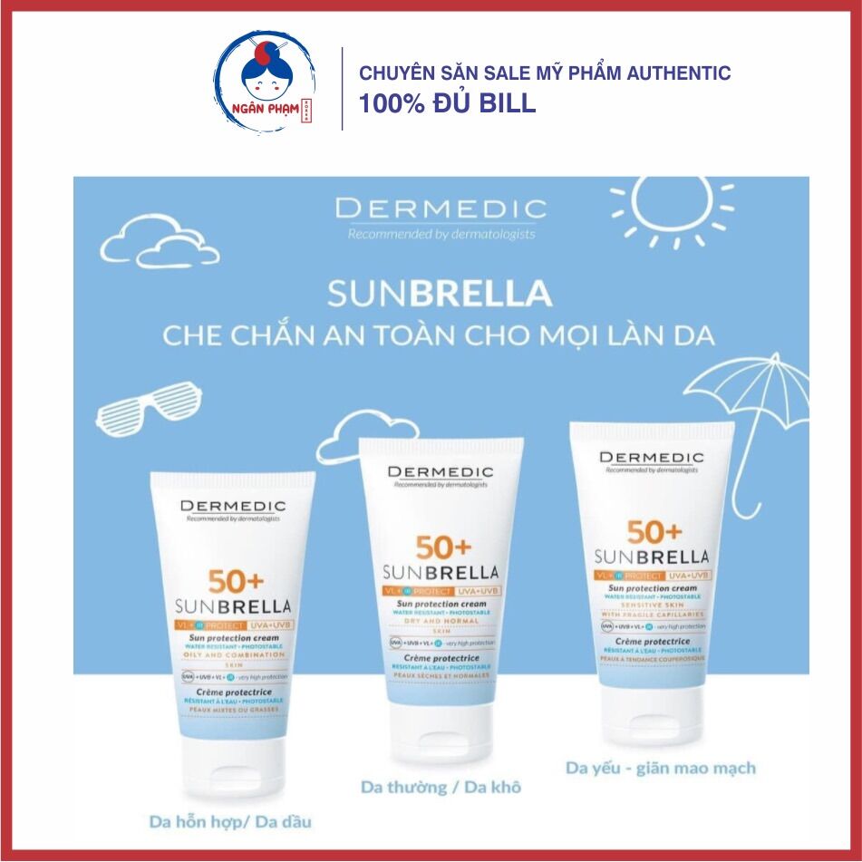Kem chống nắng phổ rộng dermedic 50ml