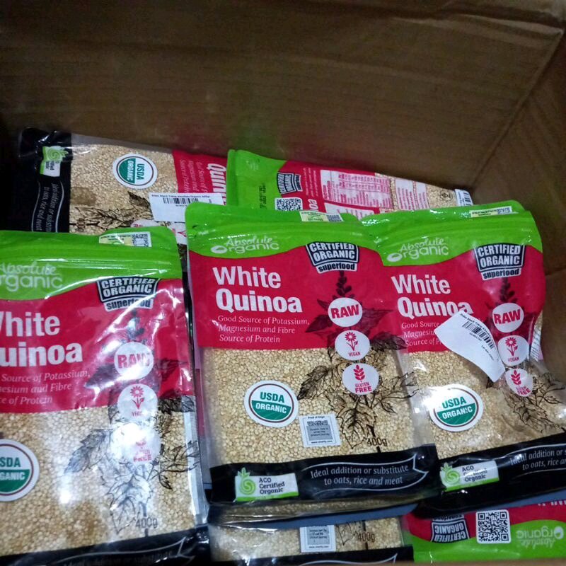 Thanh Lý Combo 2 Gói Hạt Diêm Mạch White Quinoa 400g x2 Gói HSD 25 10 22