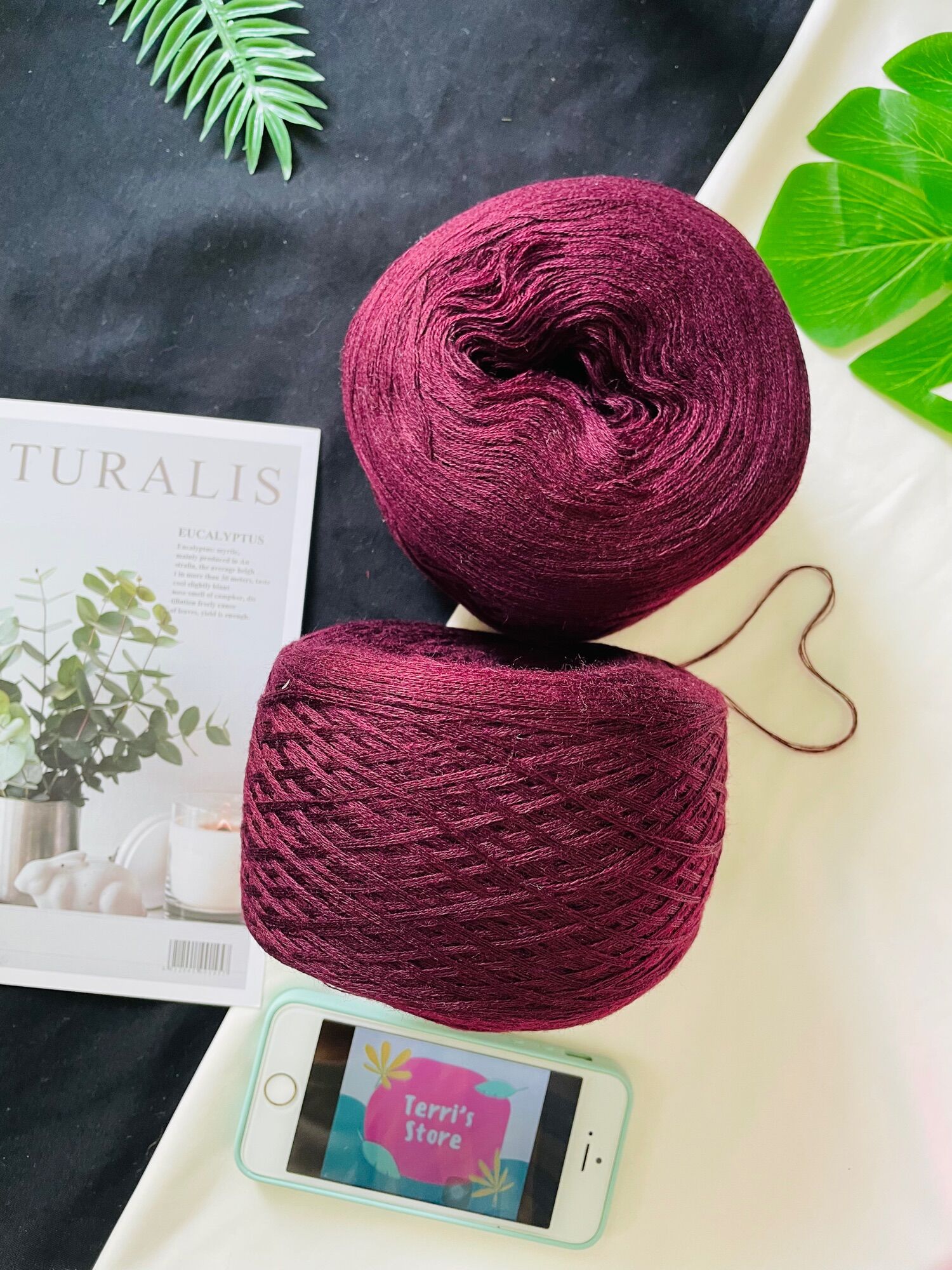 Yarn - Len Wool AC | Len mềm, ấm, đan móc áo, khăn mùa thu đông - Cỡ sợi 1.00 mm | Terri Store