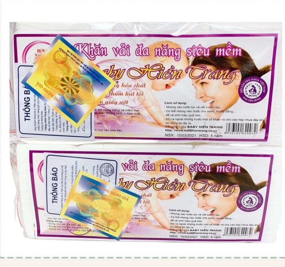 Bịch khăn vải khô đa năng hiền trang 200gr