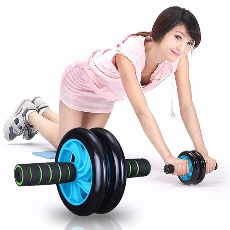 Dụng cụ tập bụng. Con lăn 2 bánh