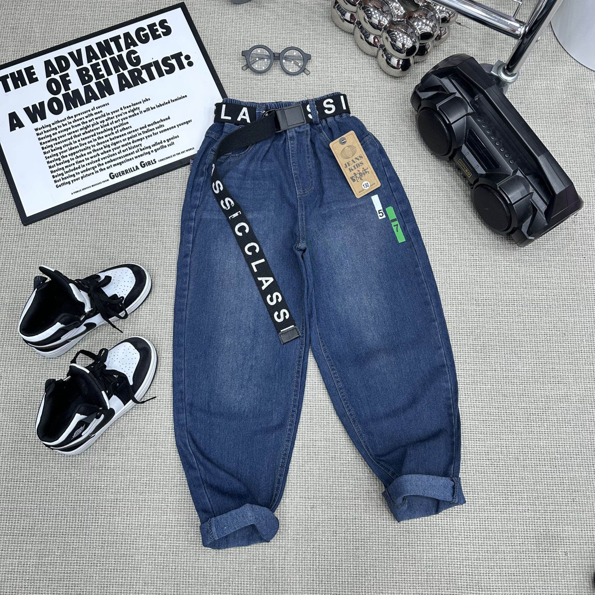 Quần jean đại bé trai sz 23_45kg, chất mềm, co giãn