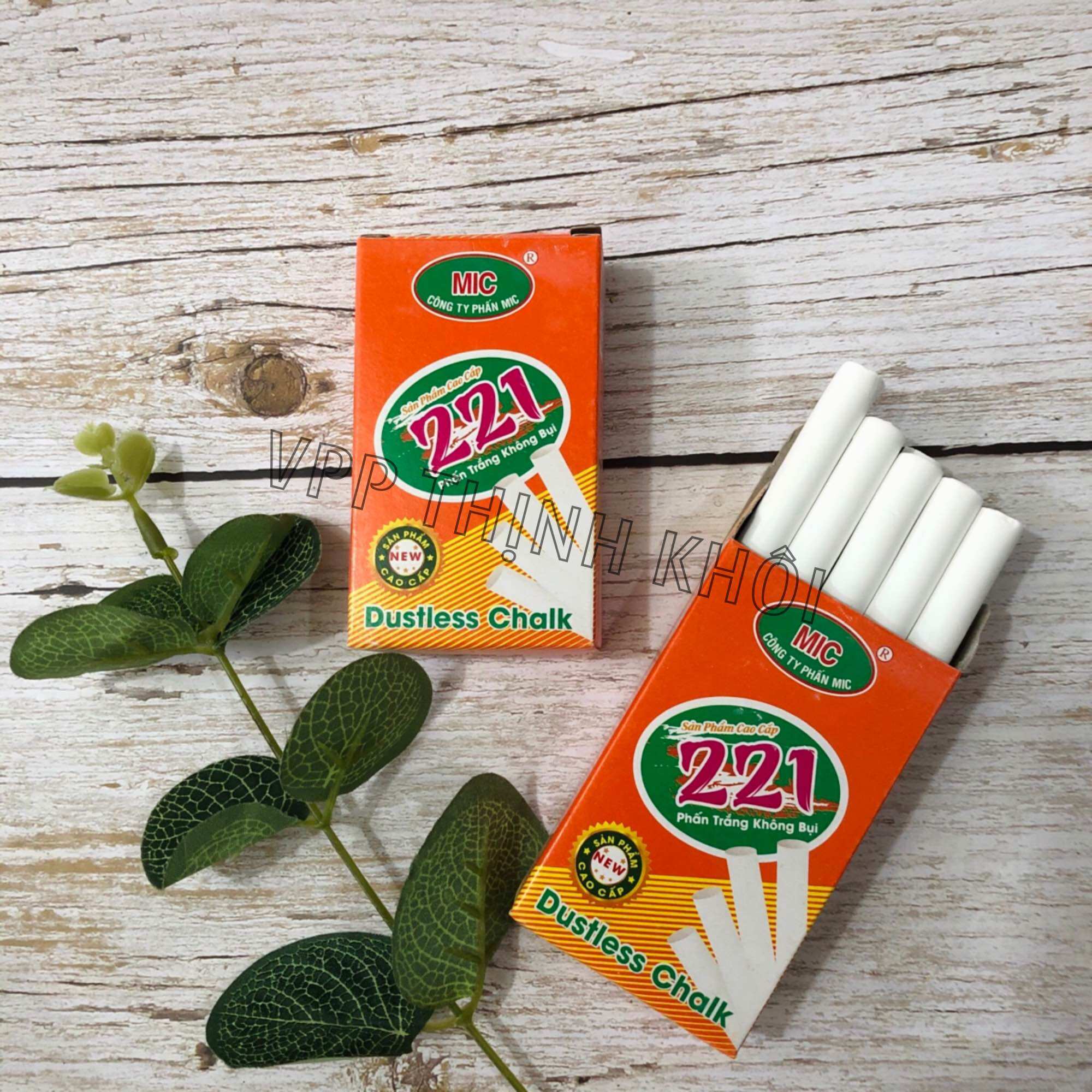Phấn trắng mic không bụi hộp 10 viên
