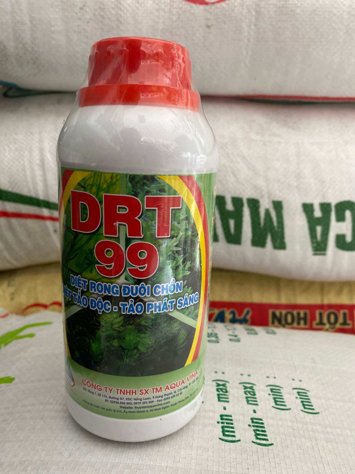 Drt99 500ml diệt tất cả các loại rong diệt rong đuôi chồn diệt tảo độc tảo phát sáng và các loại rong rây hại trong vuông nuôi