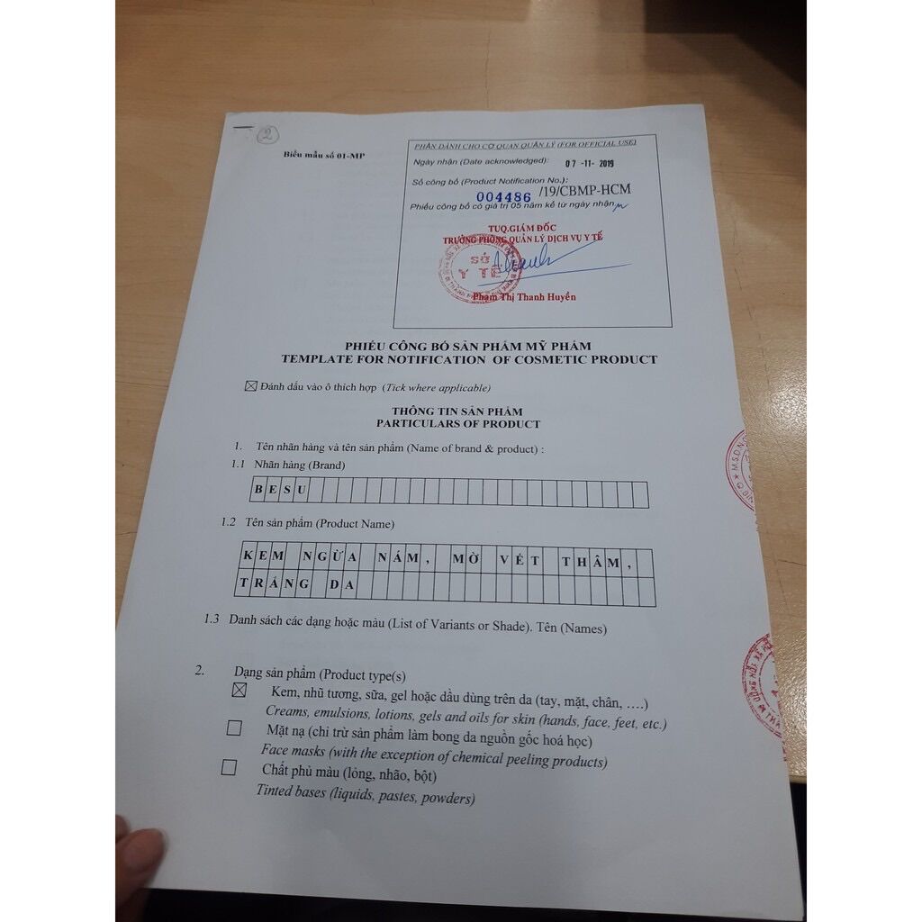 Kem Nám Tàn Nhang BESU