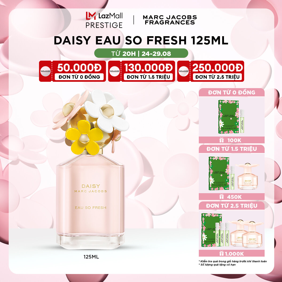 Nước hoa nữ marc jacobs daisy eau so fresh edt 125ml