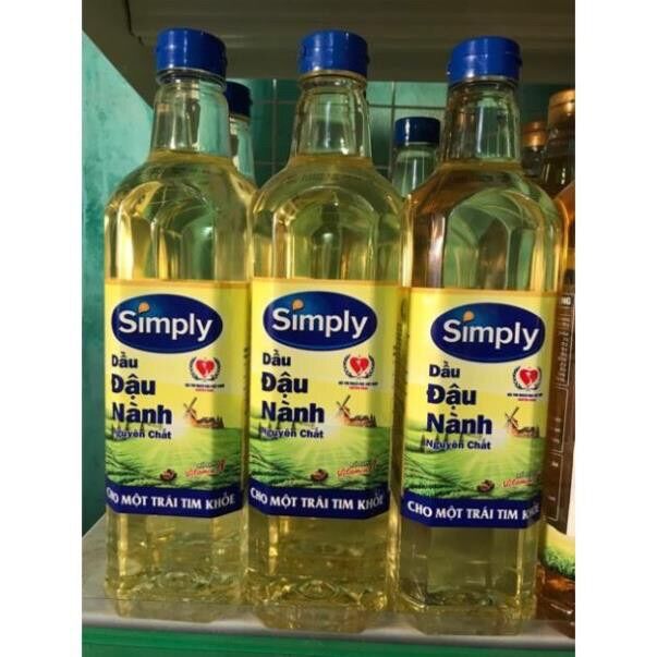 Dầu ăn Simply đậu nành 1L