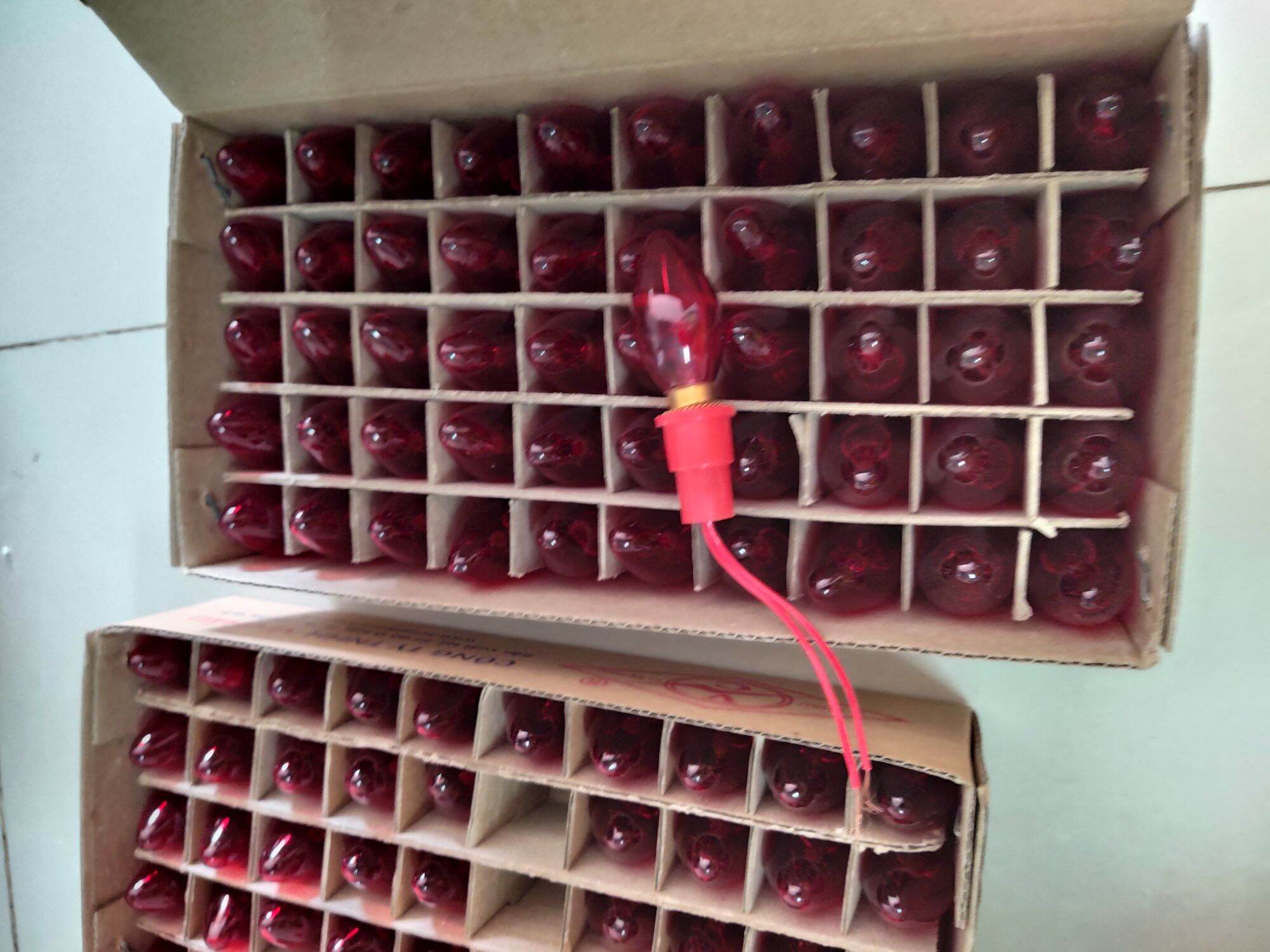 2 bóng đèn quả nhót