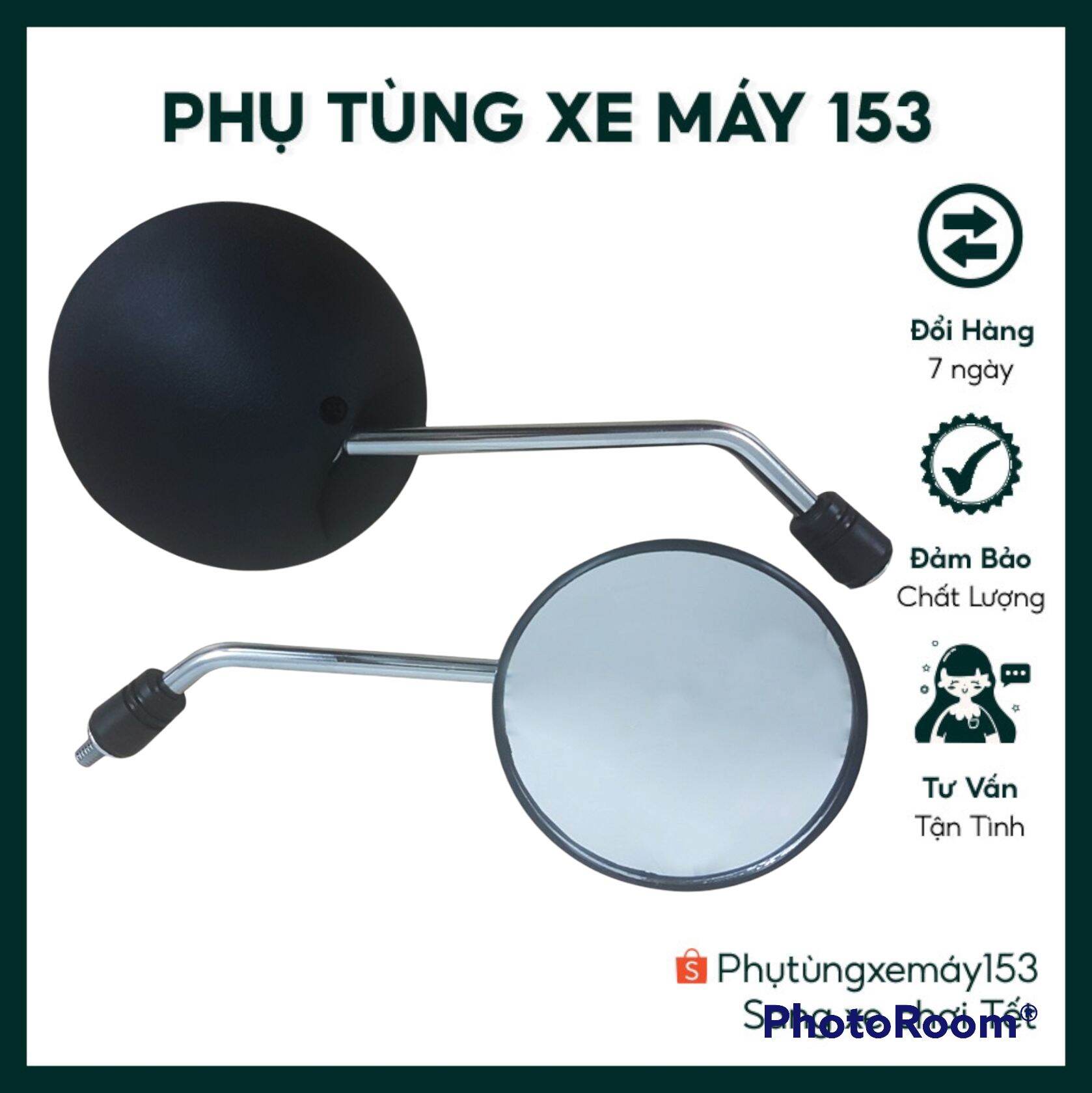 Gương chiếu hậu xe máy Cup 81, xe đạp điện, xe máy điện phụ tùng chợ trời