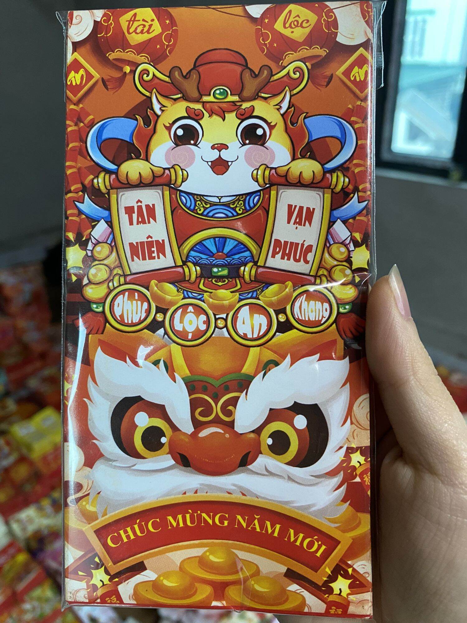 Lì xì tết Giáp Thìn 2024 mẫu mới độc lạ, đẹp 10 bao