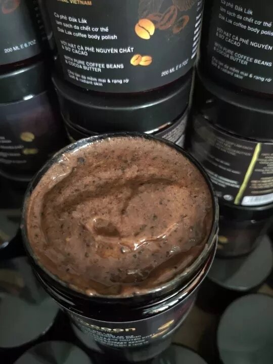 Tẩy tế bào chết cocon cà phê _ đậm mùi cà phê