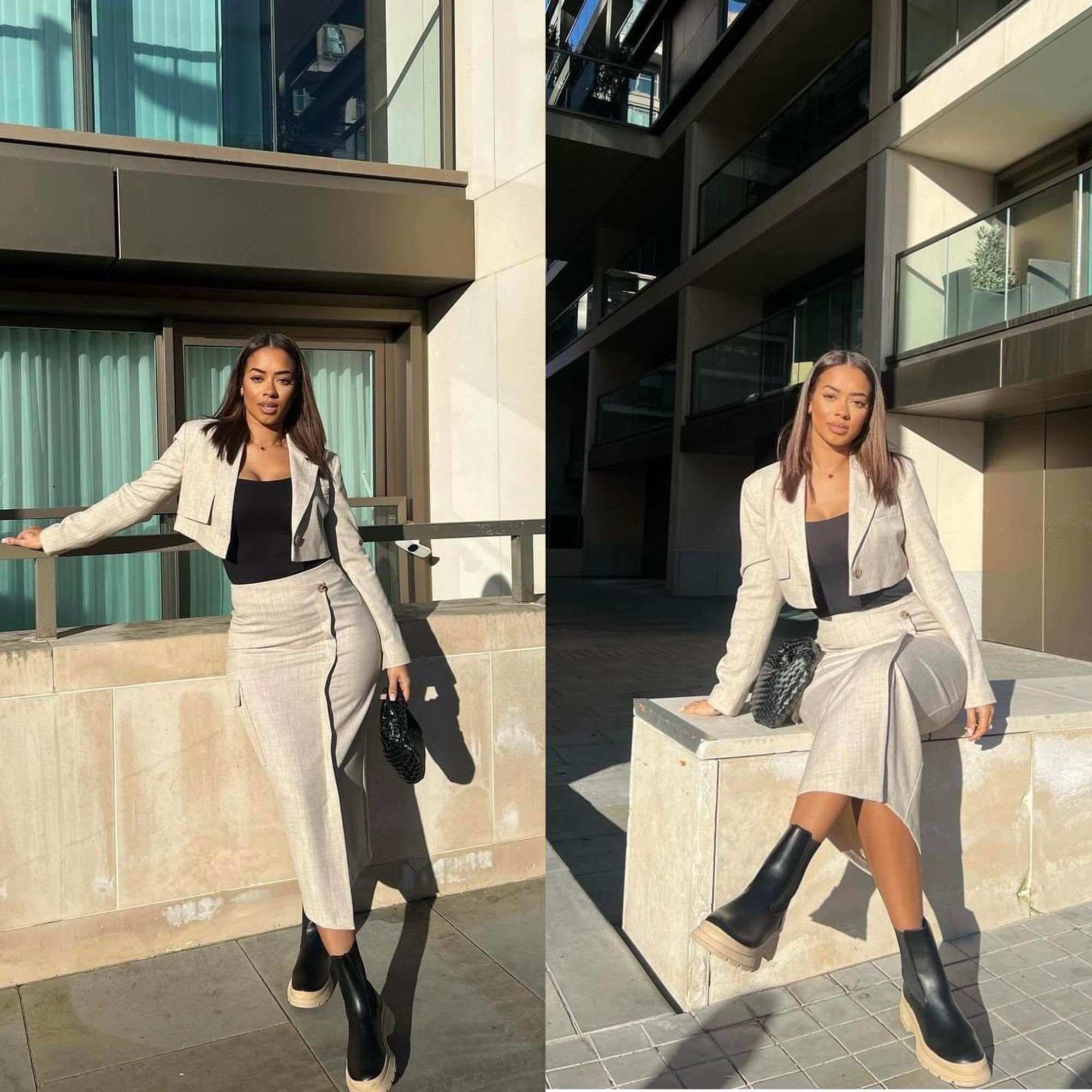 Áo crop blazer PR|M@RK xuất xịn