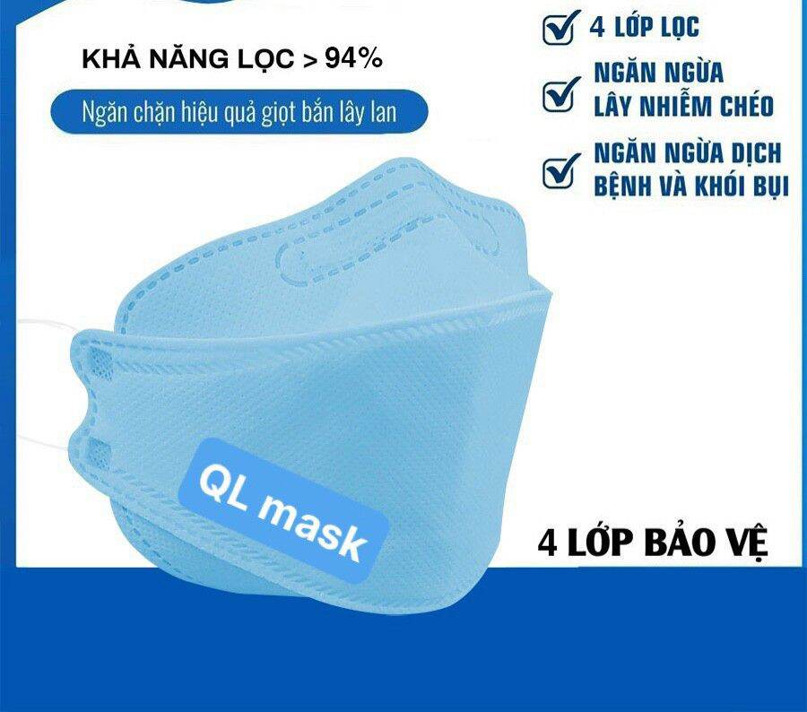 1 thùng 200 cái khẩu trang kháng khuẩn 4 lớp dày mịn k xù lông, thùng 20 bịch 1 bịch 10 cái