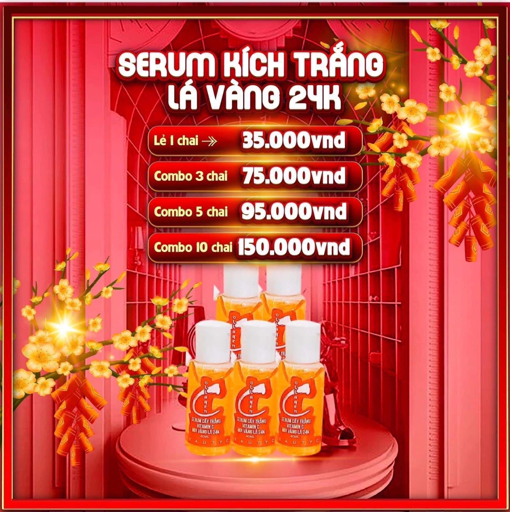 Serum cấy trắng trộn kem body