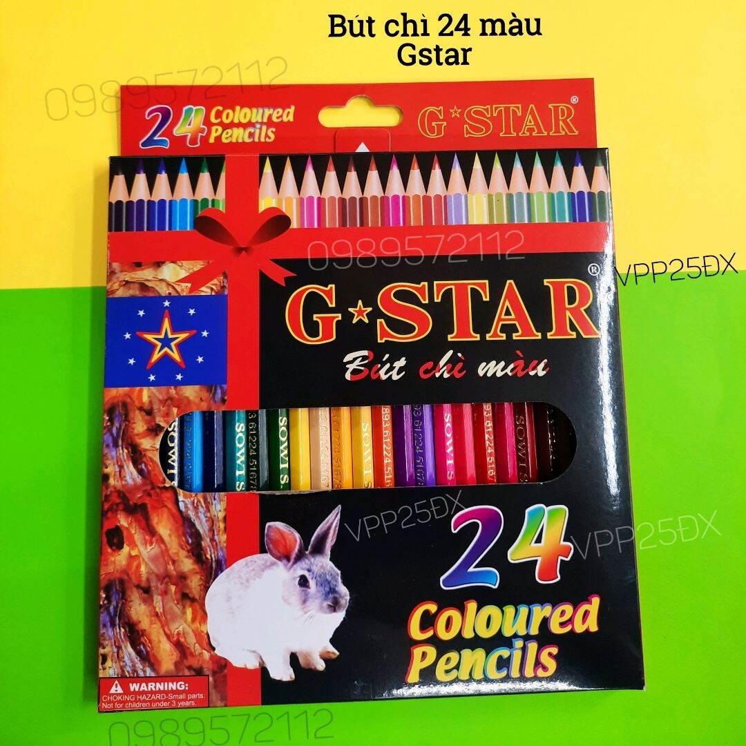 Bút chì màu gstar 12 màu -24 màu.