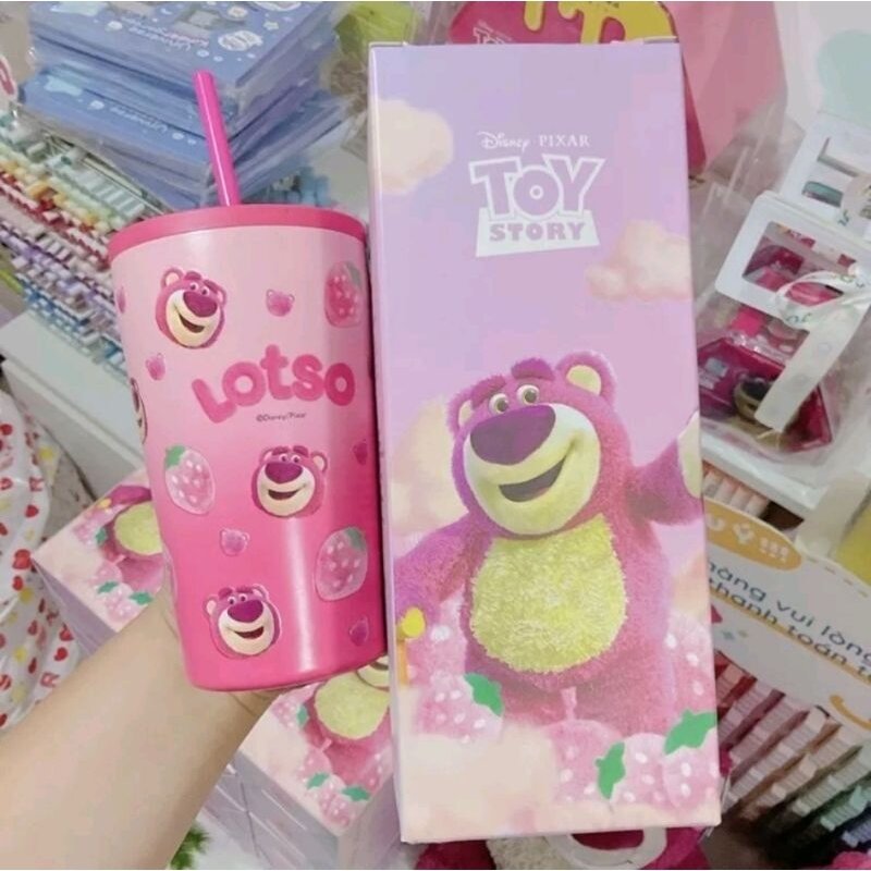 [Chính hãng Disney] Ly giữ nhiệt Gấu dâu Lotso Hot trend