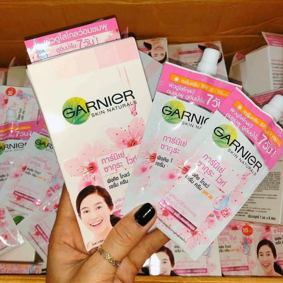 Kem Lót Dưỡng Trắng Da Garnier Thai Hộp 6 gói