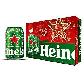 Một thùng bia Heineken Xuân 24 lon x 330 ml