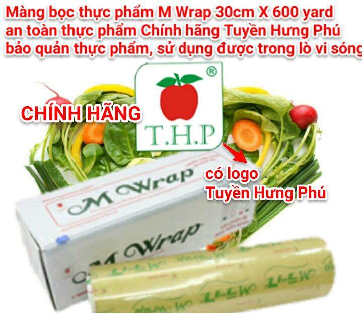 Màng bọc thực phẩm M Wrap 30cm X 600 yard an toàn thực phẩm Chính hãng m-wrap ms300