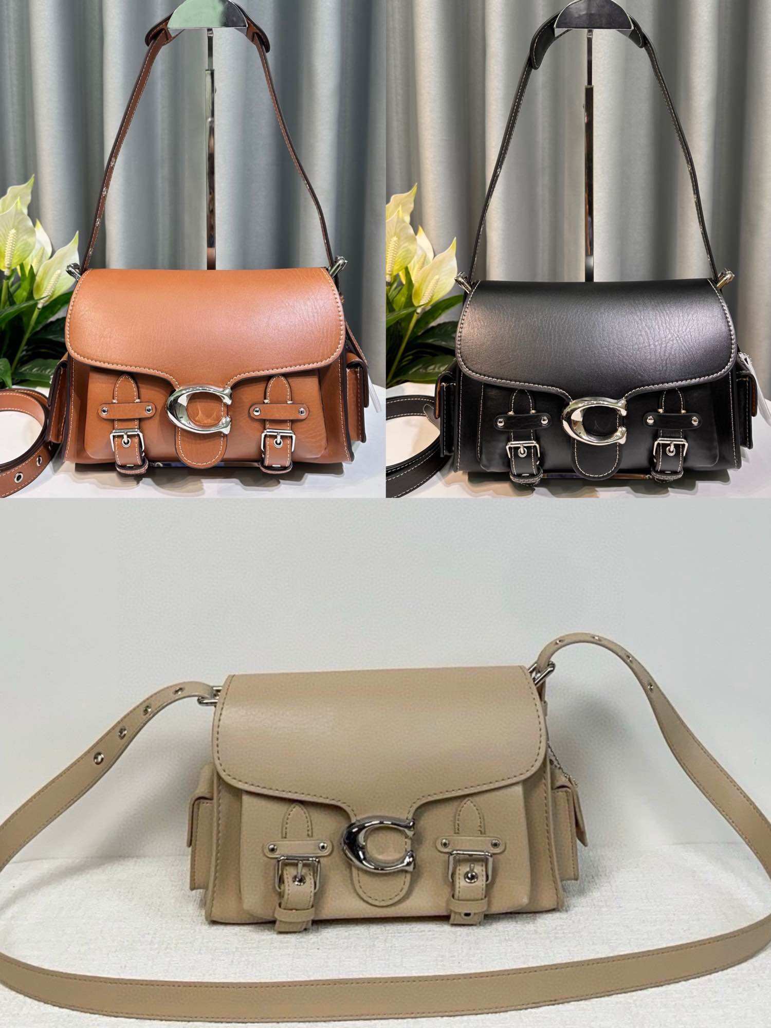Túi C0ach Cargo Soft Tabby da thật