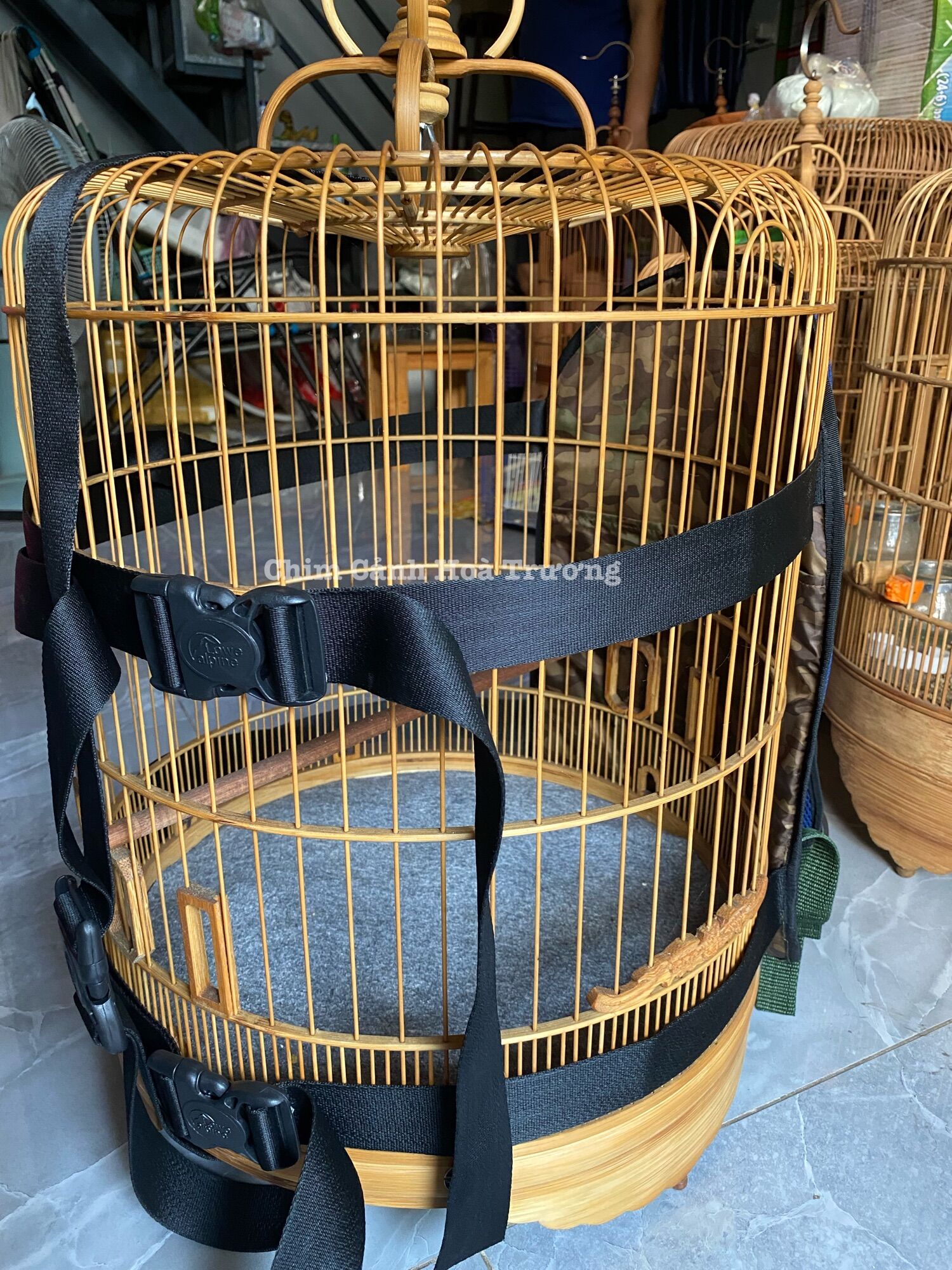 BALO ĐEO LỒNG CHIM - Đeo được cho cả lồng vuông, lồng tròn, lồng lửa