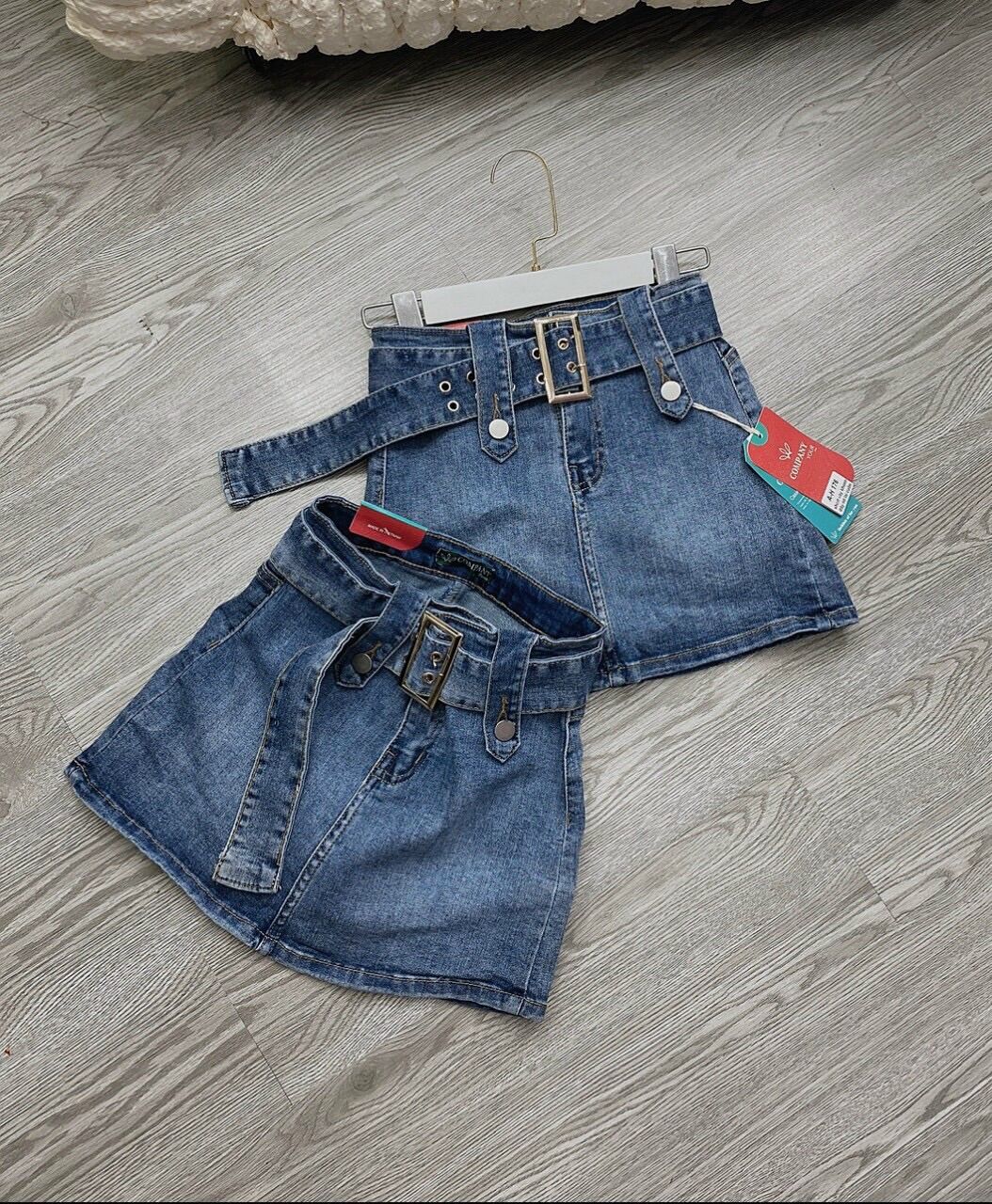 Váy jean co giãn kèm nịt cao cấp hàng chuẩn shop
