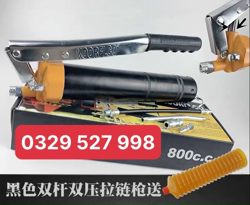 Bơm mỡ bò bằng tay sử dụng mỡ ống