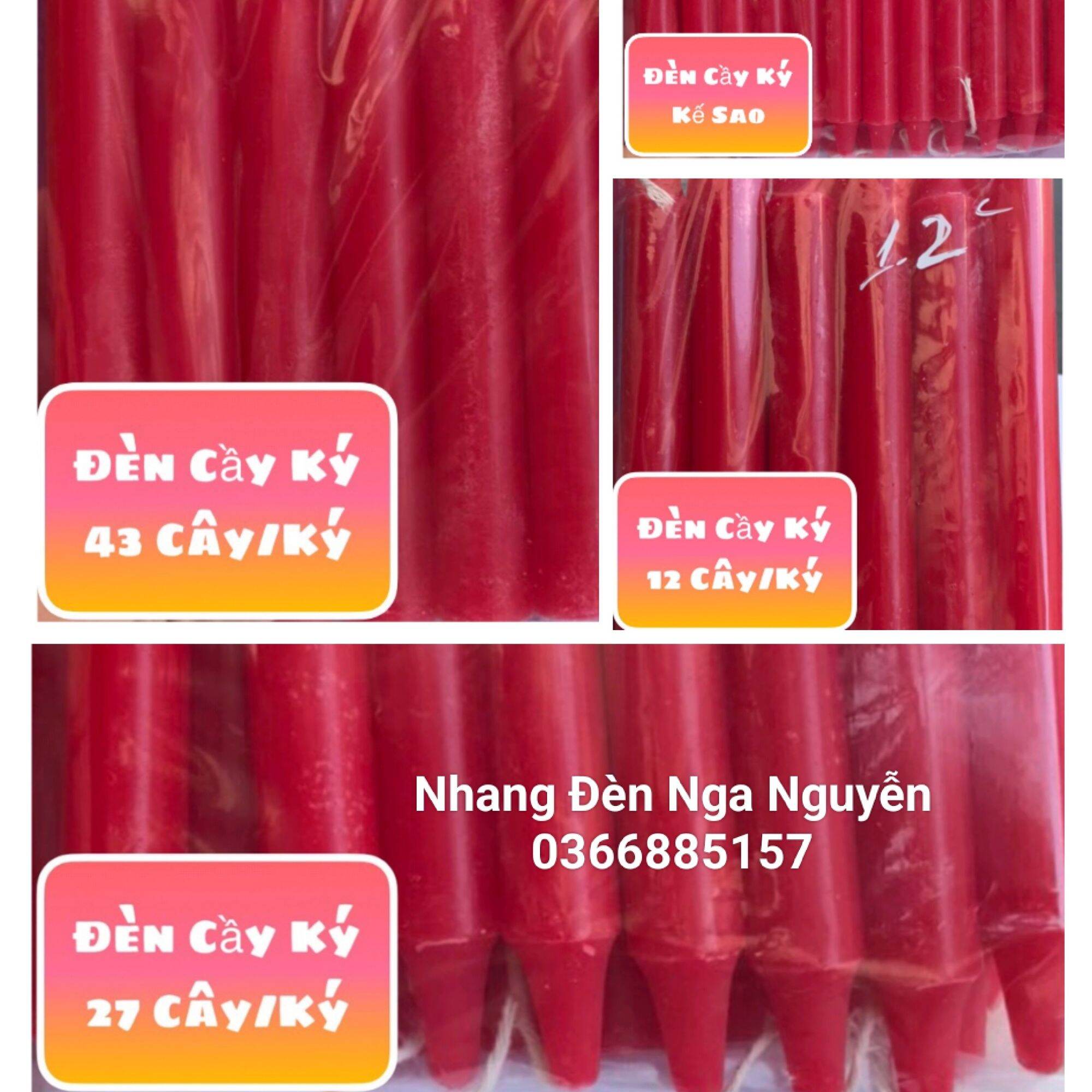 Đèn cầy ký/Nến nhiều size lớn nhỏ