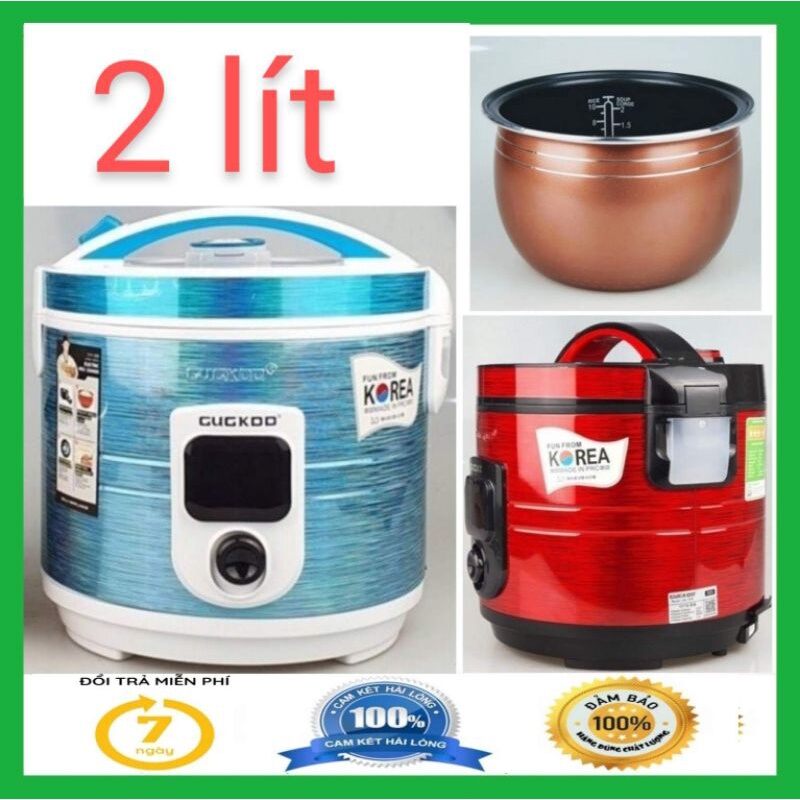 [BẢO HÀNH 24 THÁNG] Nồi cơm điện Cuckoo 1.2 - 2 lít lòng nồi siêu chống dính - Nồi cơm điện