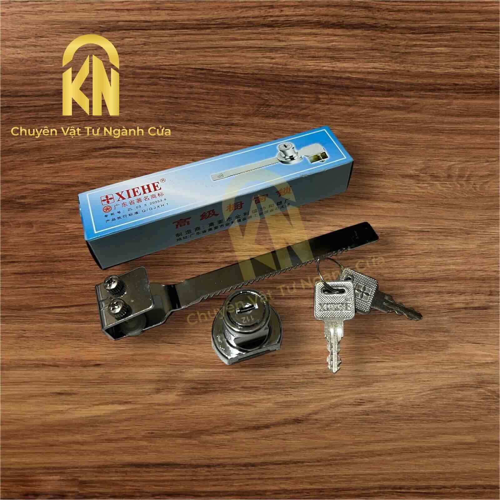 Khóa răng cửa lùa kính cửa tủ hàng công ty