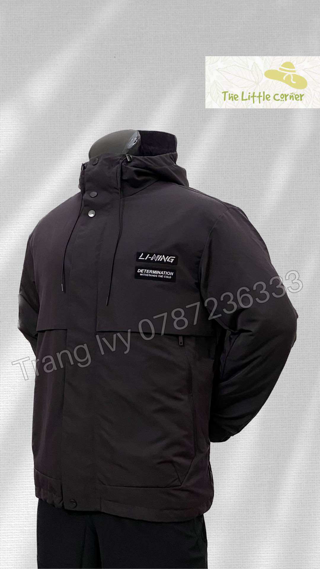 (Size XL form Âu) Áo phao lông vũ nam Lining AYMR379