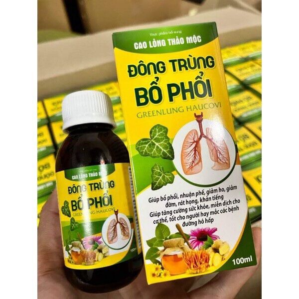 Đông Trùng Bổ Phổi - chai 100ml