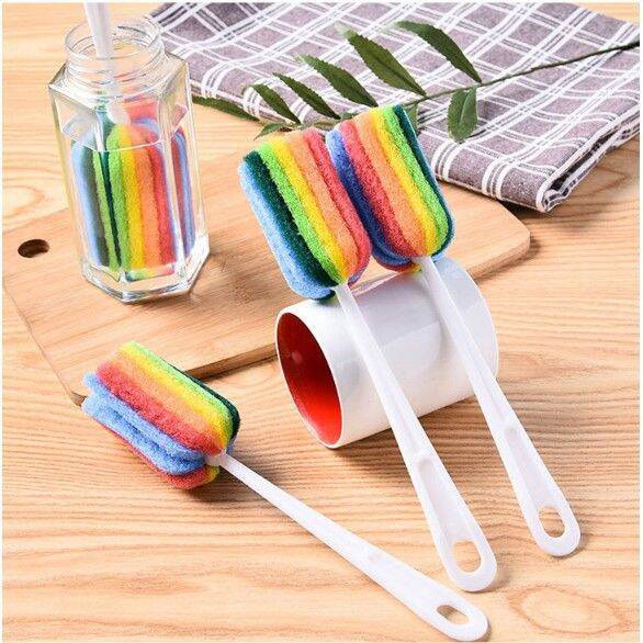 Dụng cụ cọ rửa Bình sữa, Cốc, Ly bảy màu